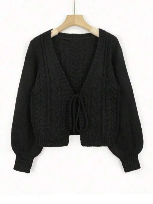 ALICIAT - Drop Shoulder Long Sleeve Cardigan