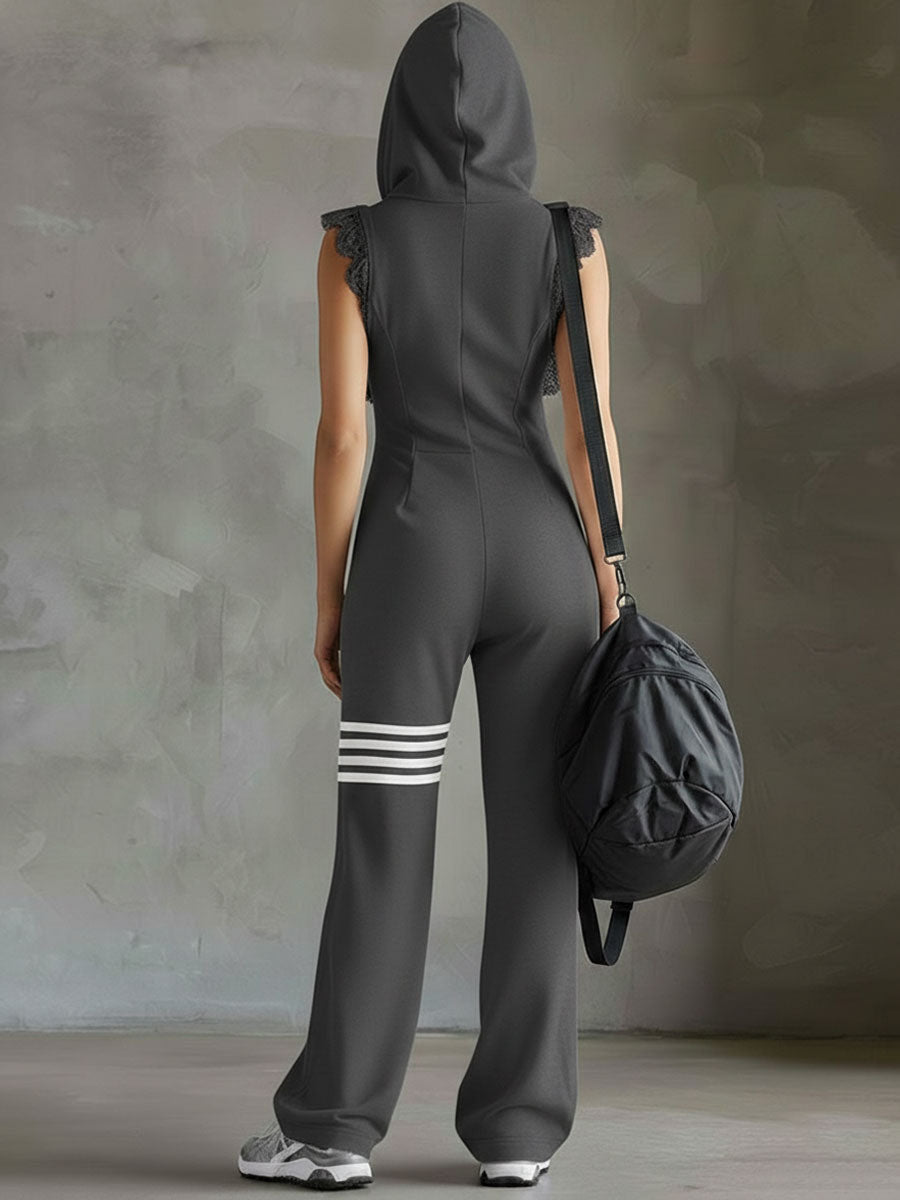 Daniela | Retro Striped Hooded Tracksuit