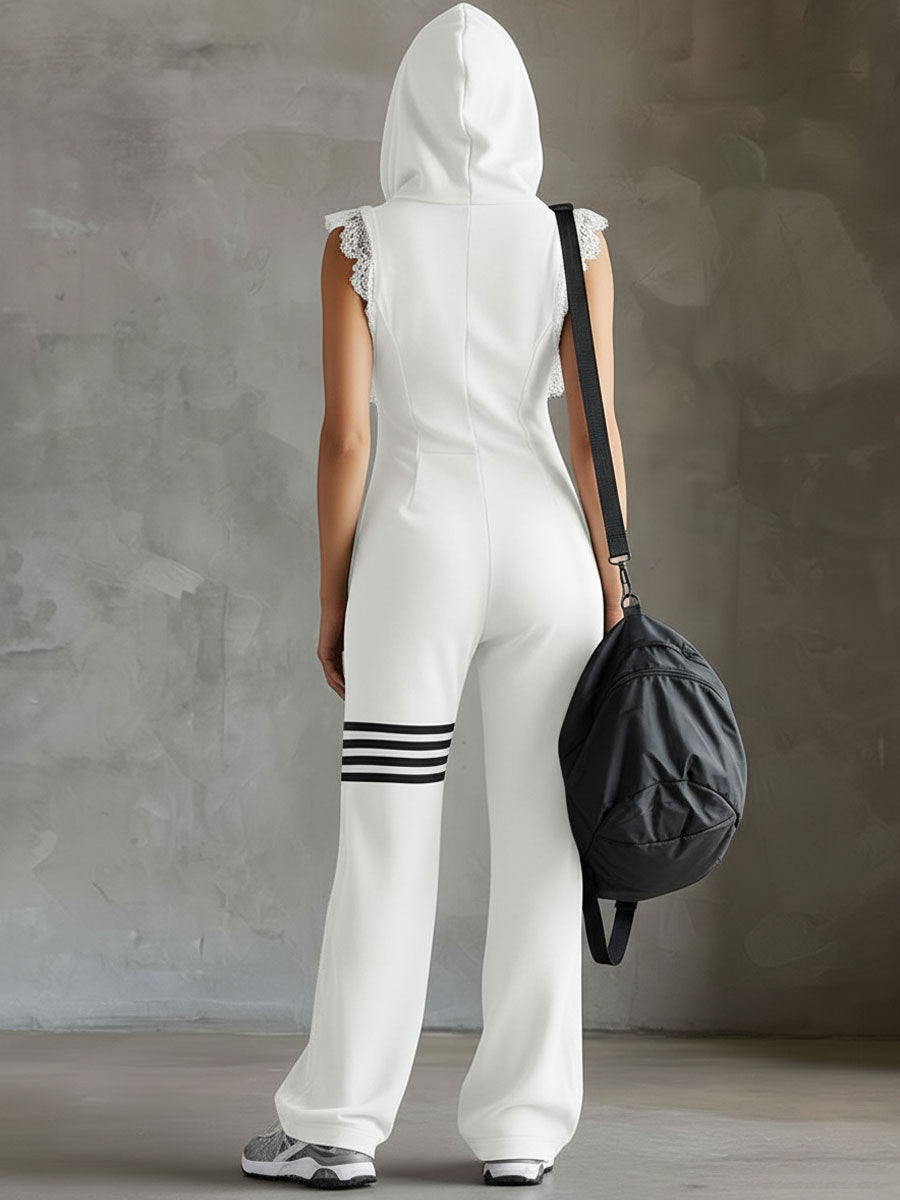 Daniela | Retro Striped Hooded Tracksuit