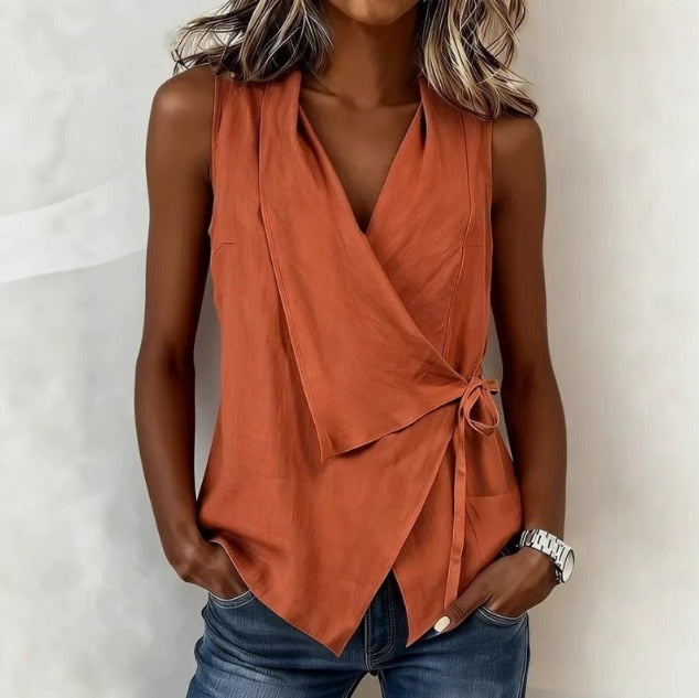 LORETTA | SLEEVELESS BLOUSE