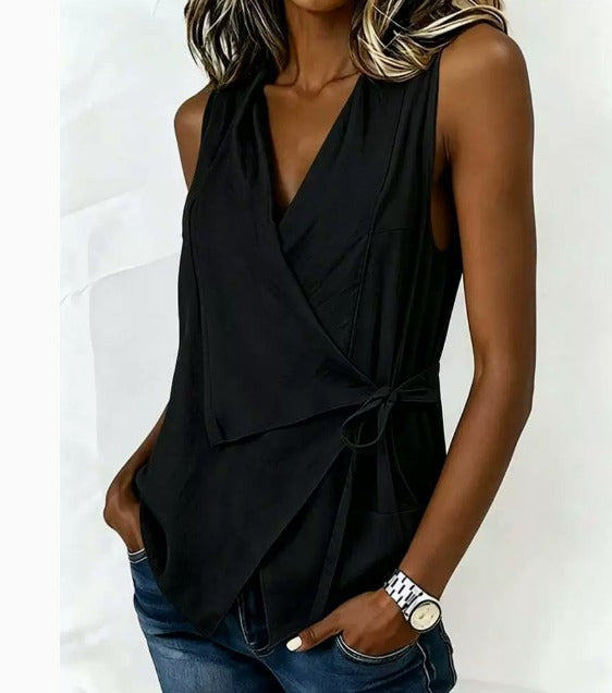 LORETTA | SLEEVELESS BLOUSE