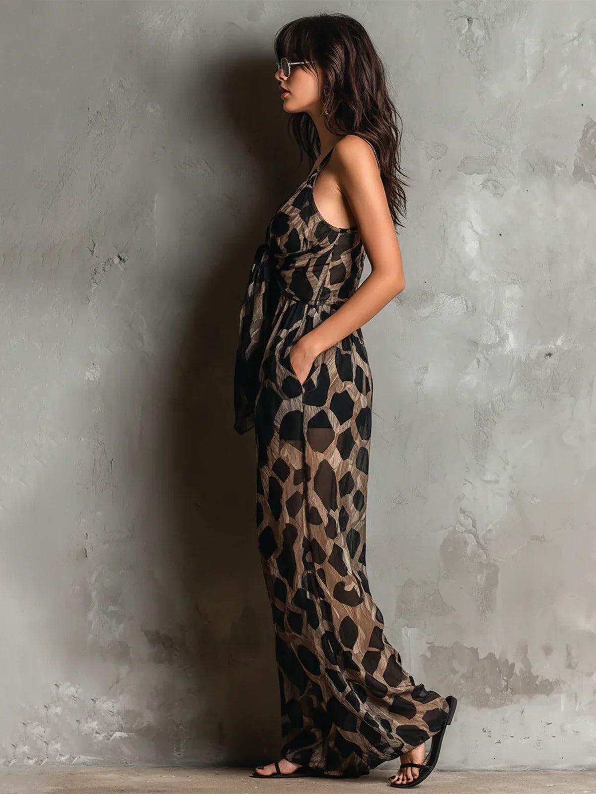 Loila - LEOPARD PRINT JUMPSUIT