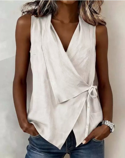 LORETTA | SLEEVELESS BLOUSE
