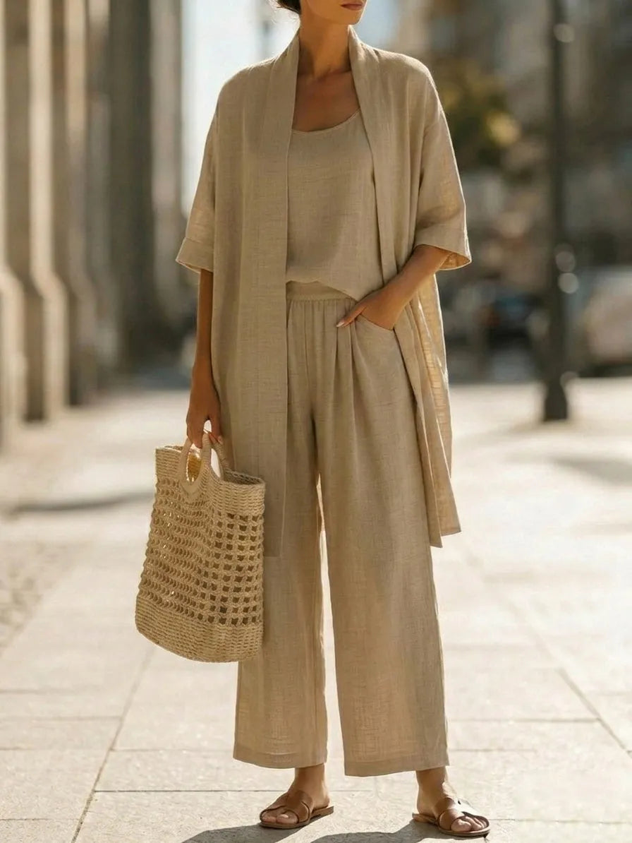 LIA | ELEGANT 3-PIECE LIGHTWEIGHT BREATHABLE MINIMALIST SET