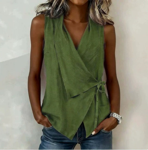 LORETTA | SLEEVELESS BLOUSE