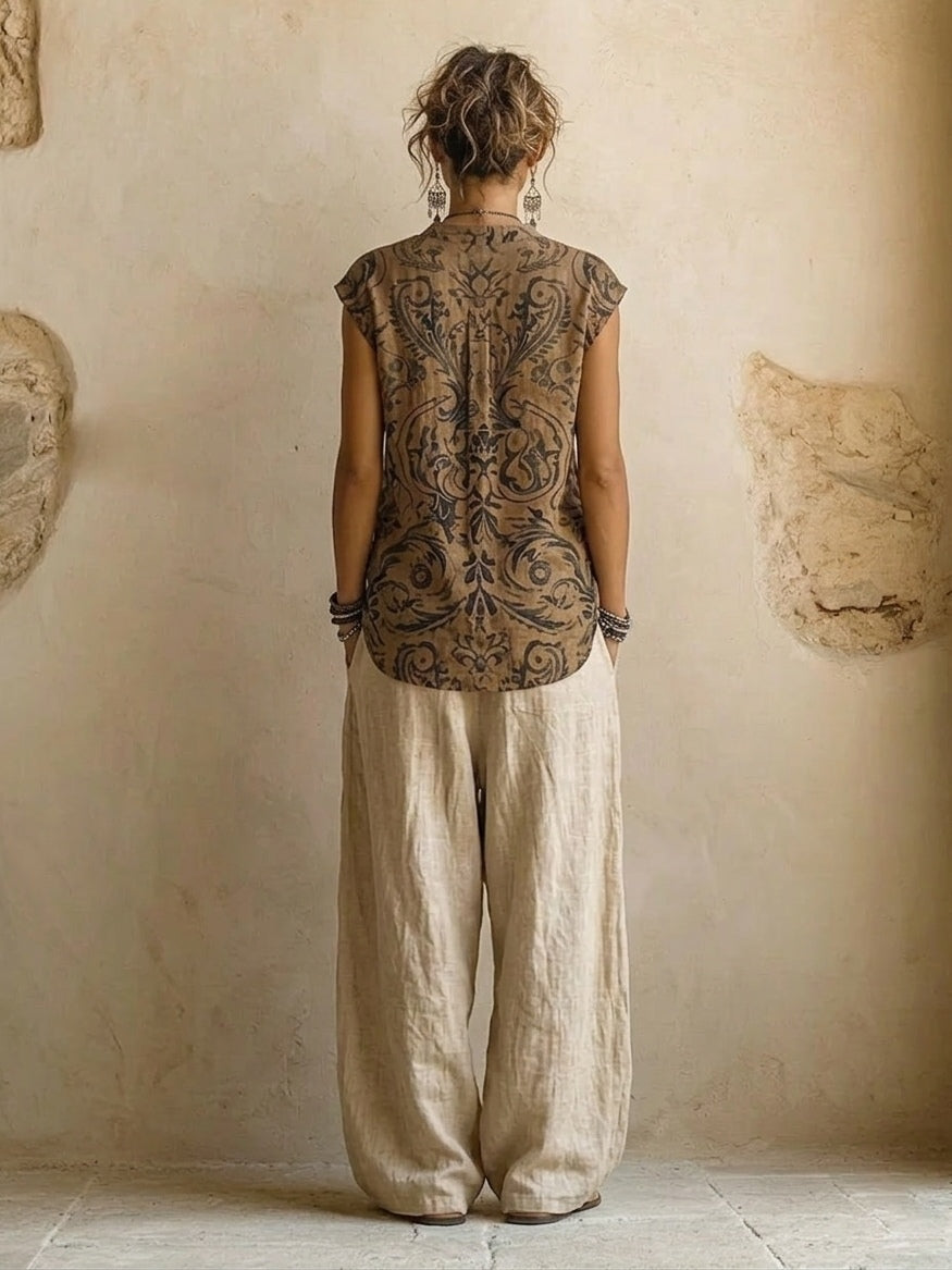 Isla - Three-Piece Linen Set for Women