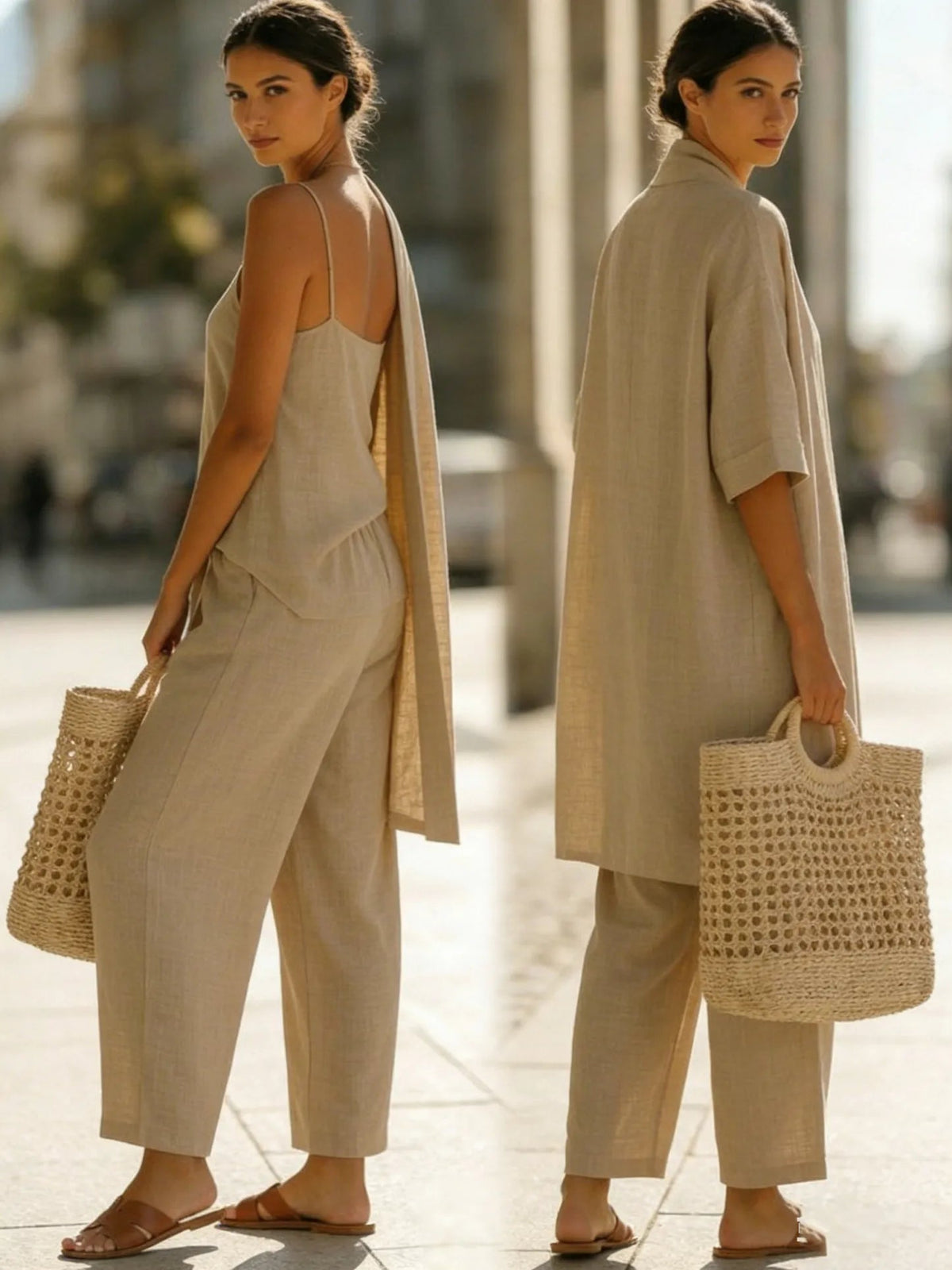 LIA | ELEGANT 3-PIECE LIGHTWEIGHT BREATHABLE MINIMALIST SET