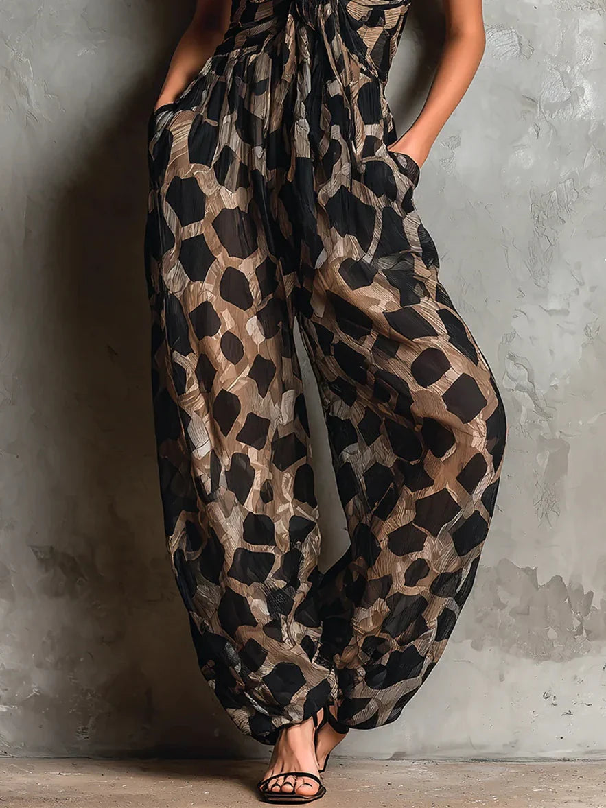 Loila - LEOPARD PRINT JUMPSUIT