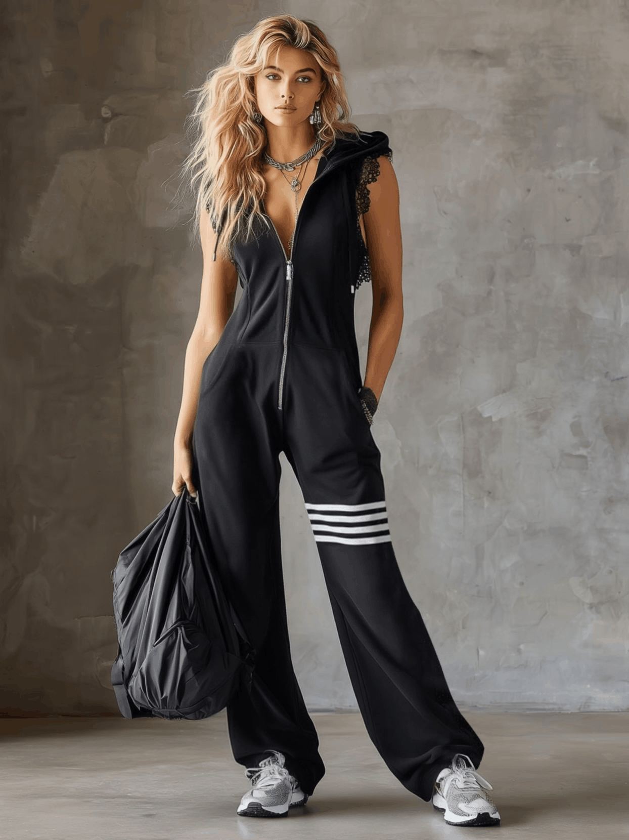Daniela | Retro Striped Hooded Tracksuit
