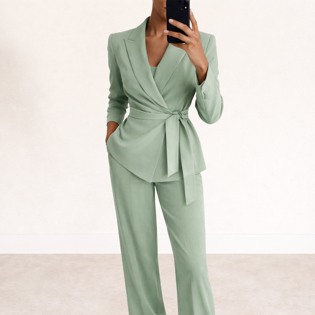 Weronika | Lace-Up Two-Piece Set