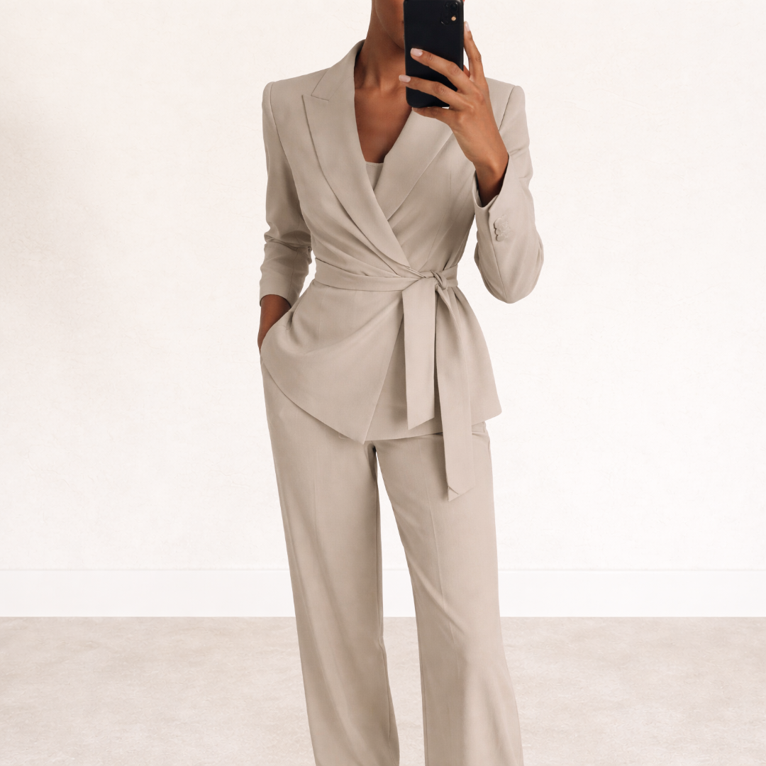 Weronika | Lace-Up Two-Piece Set
