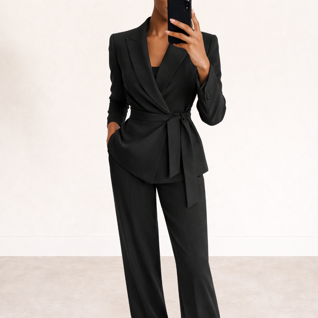 Weronika | Lace-Up Two-Piece Set