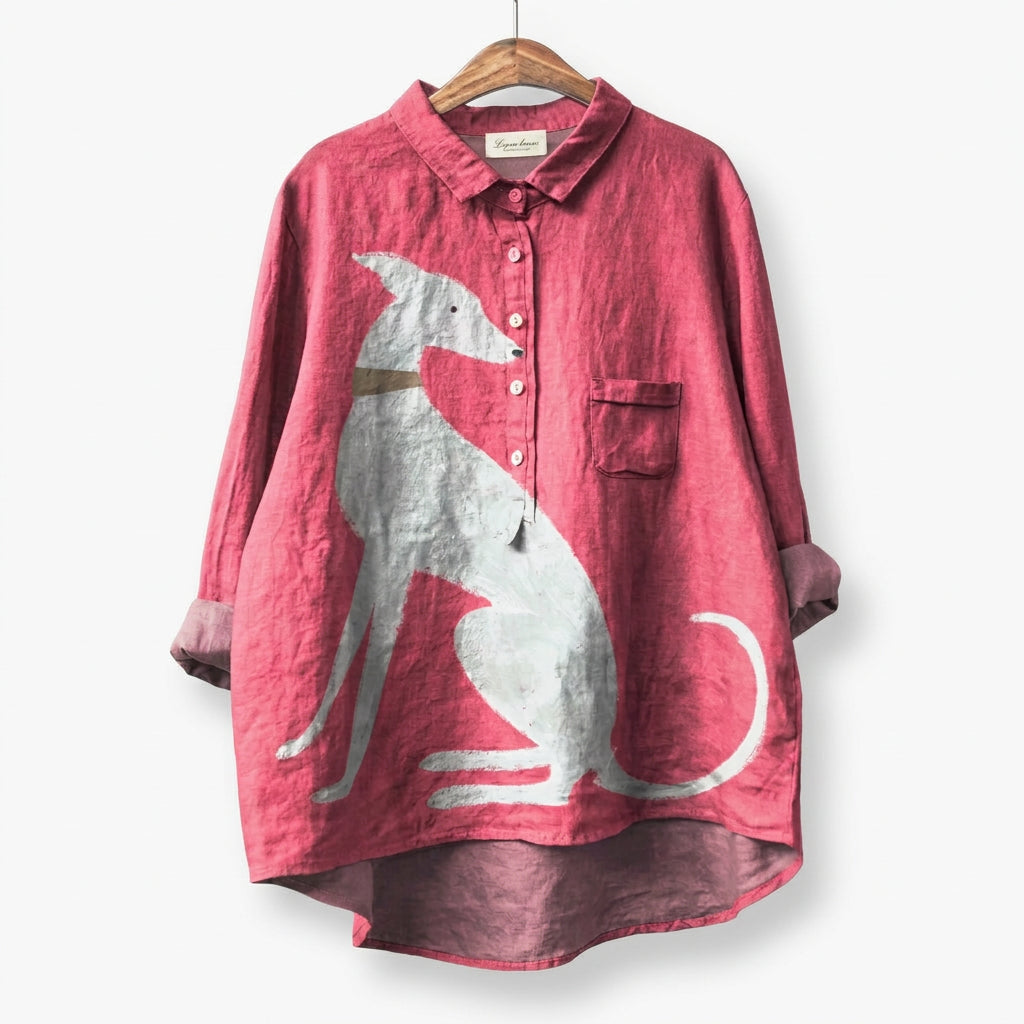 Palmira | Timeless Printed Linen Blouse